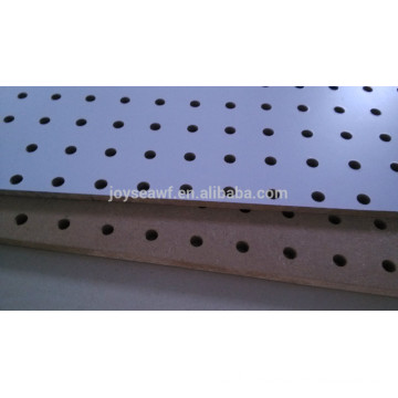 melamine mdf peg board perforated mdf wall board